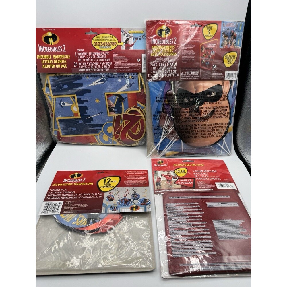 Incredibles 2 Party Supplies Lot - Picture 6 of 9